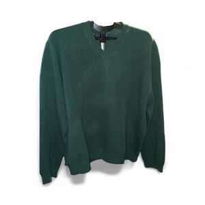 Charter Club Men's Deep Green V-Neck Sweater